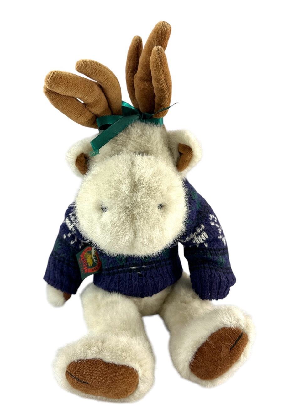 Vintage Boyds Collection Meeka Moose Plush 14” ALPS Sportswear Sweater Weighted